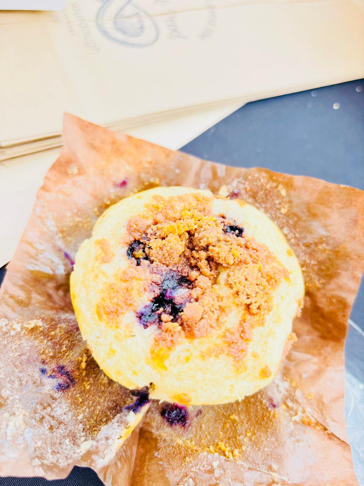 Sourdough Muffin — Lemon Blueberry