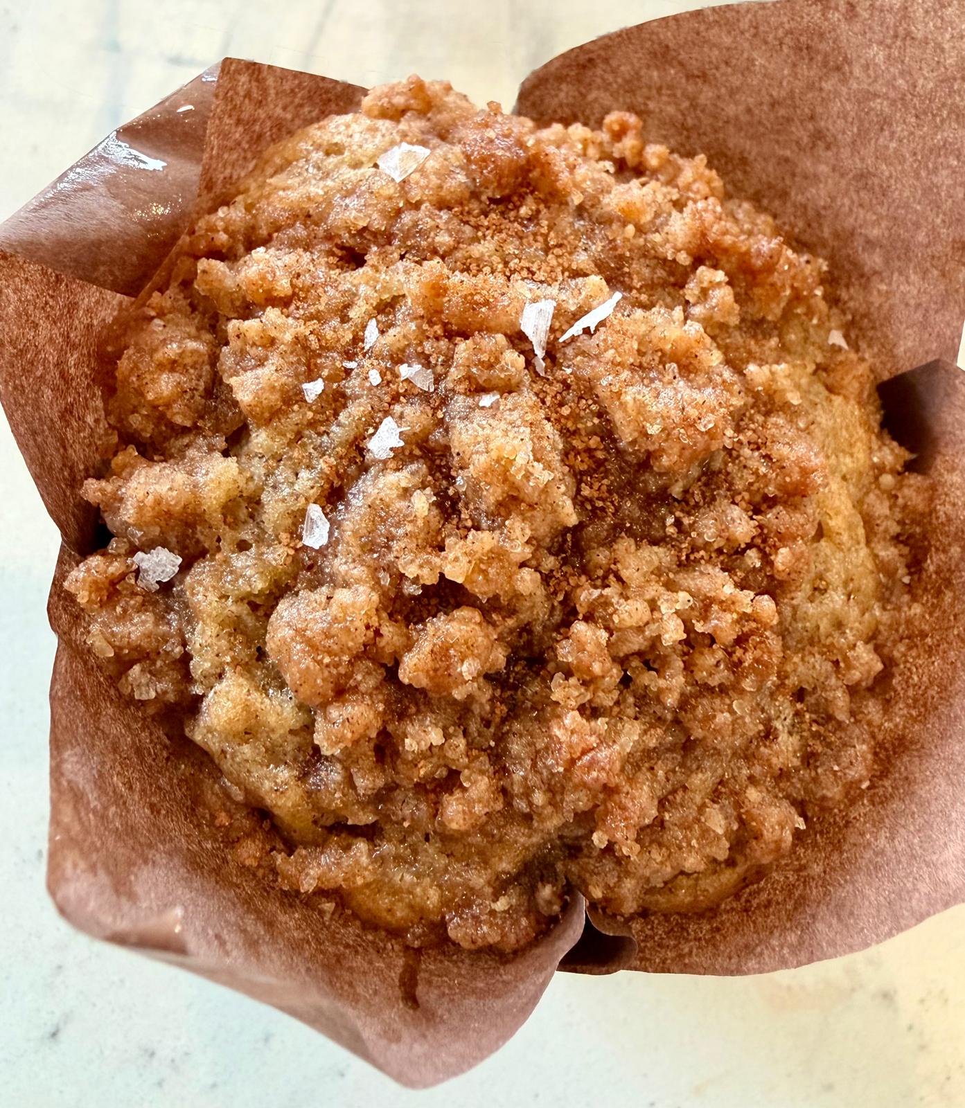 Sourdough Muffin — Cinnamon Banana Streusel