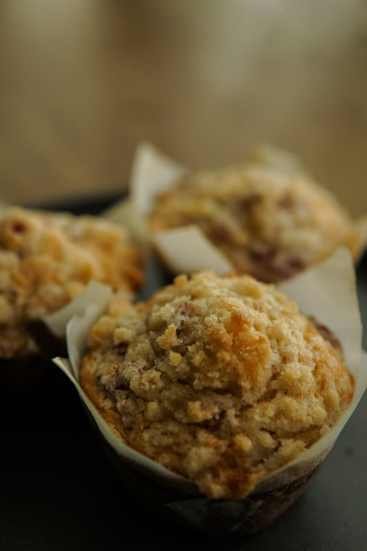 Sourdough Muffin — Strawberry Brown Butter